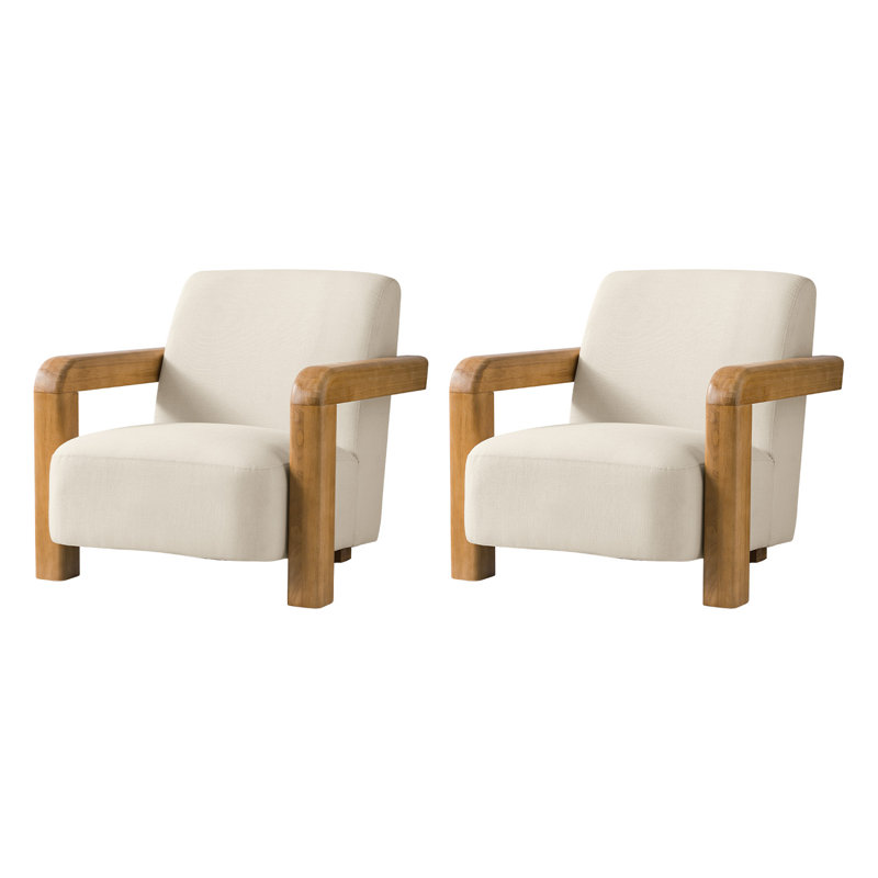 Jakira Upholstered Accent Chair, Linen