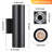 12" Outdoor Wall Lights Integrated LED Cylinder Up Down 12W 2700K Modern Aluminum Light, Waterproof Exterior Light Wall Sconce for Porch Patio Door-704894706