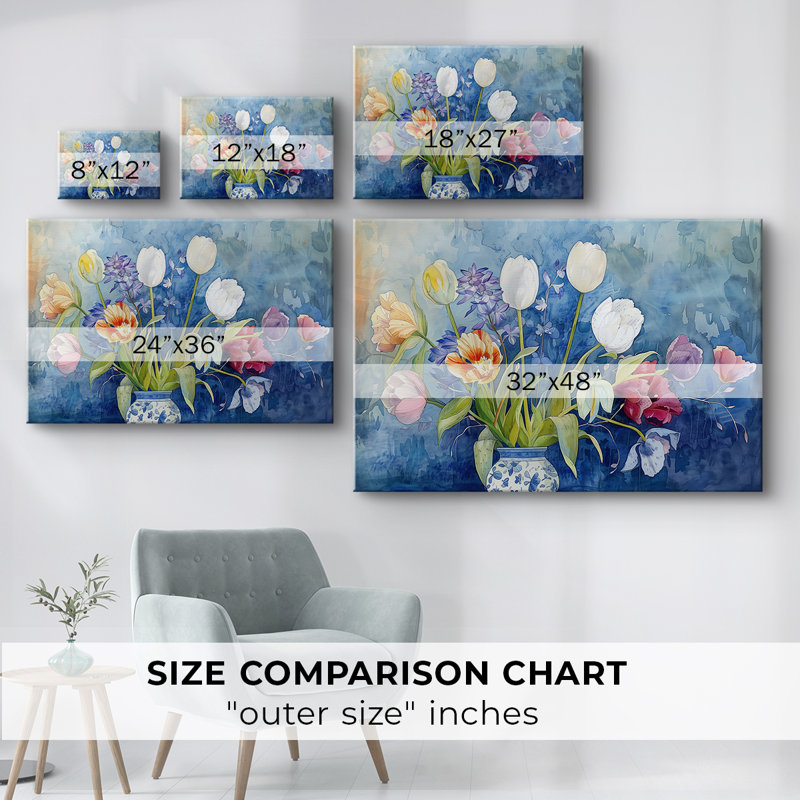 Série Floral-CV III -Galerie enveloppée Cavas, 32 x 48