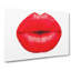 Red Lips Kiss - Wrapped Canvas-61837024