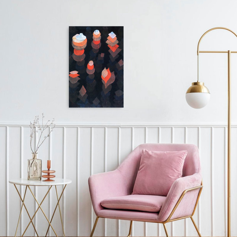 «Croissant de la nuit», reproduction d'art mural classique contemporain abstrait, H 24 po x l 16 po