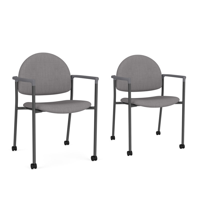 Chaise d'invité à chat avec roulettes, Gris anthracite, Plot Line acier