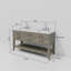 Double Bathroom Vanity with Top-1338080355