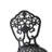 Black 3 All-Weather Cast Aluminum Dining Mixture . Elaborate Carving Work, Magnificent Display. 100% Build, And Stable. To Challenging Circumstances. Ergonomic Seating Enjoyment. Pa66 Nylon Slip Pad.-111623939