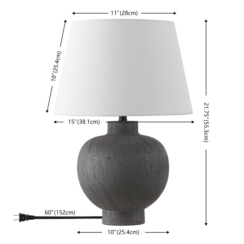 Benita 21.75 Inch Resin Table Lamp