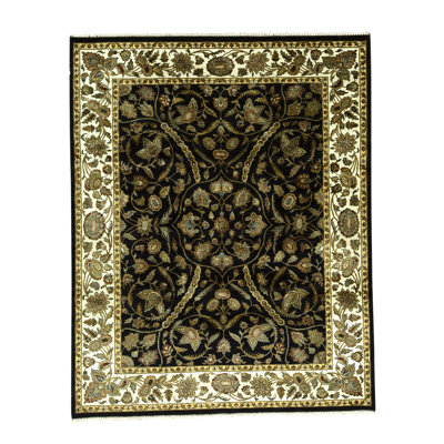 Chantel Hand Woven Silk and Wool Oriental Area Rug