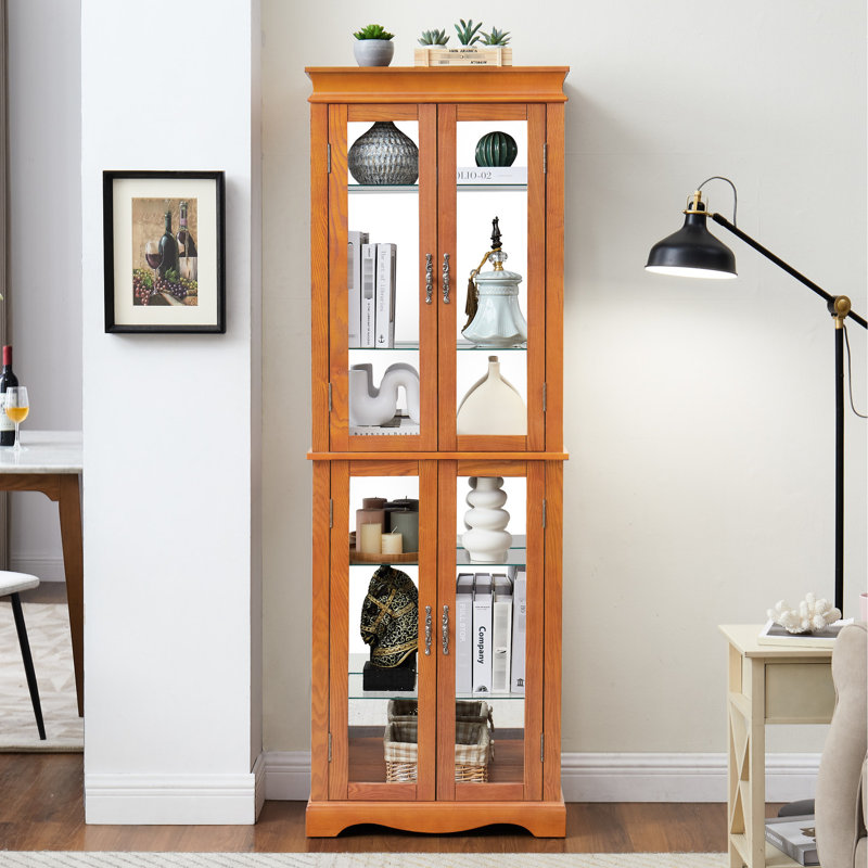 Armoire de cuisine avec tablettes esthétiques exquises et cloisons intérieures réglables