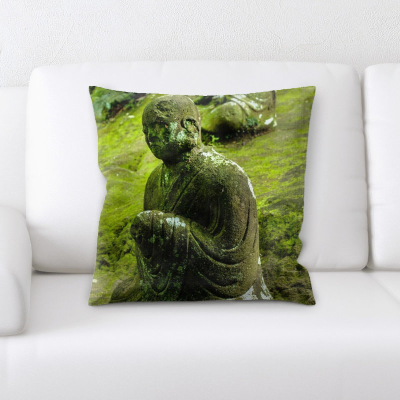 Coussin bouddha statue