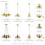 Luminaire suspendu doré doux 1 lumière