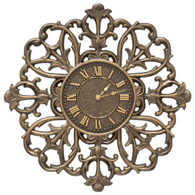 Filigree Silhouette Wall Clock