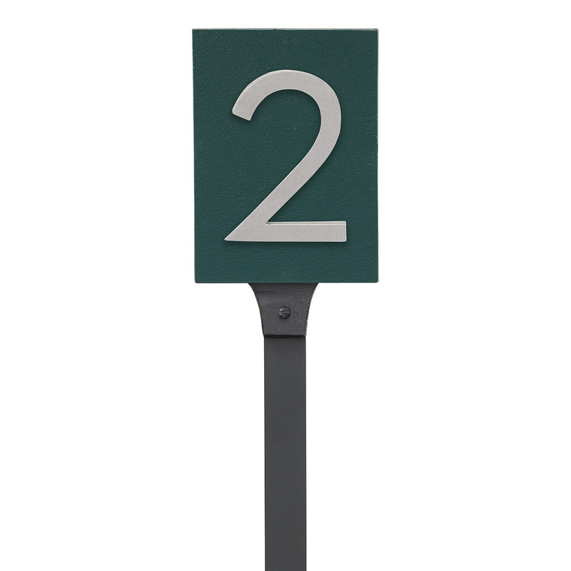 Rectangle pour pelouse, Vert chasseur / aluminium brossé, Oui