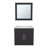 Blake Bathroom Mirror Cabinet With Two Interior Shelves, Wall-Mounted Storage Black-1952245309