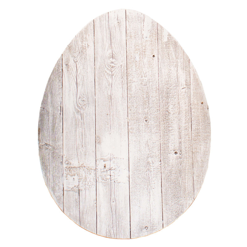 Farmhouse Abstract Wall Decor on Wood, White Wash