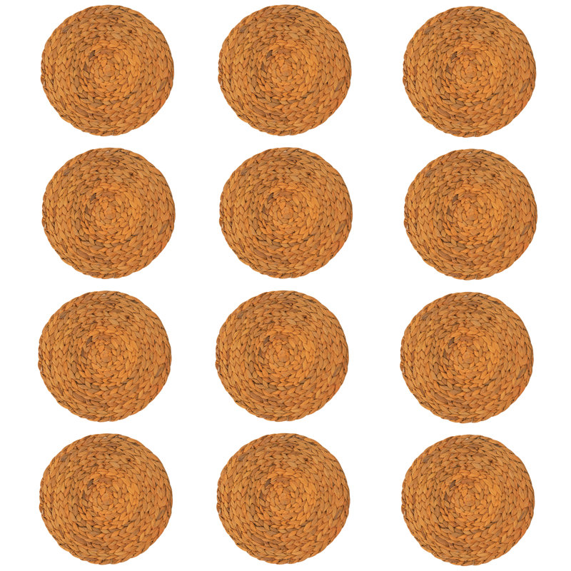 Round Hand-Woven Hyacinth Placemat