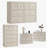 4-Pieces  Bedroom Set, White - 6 and 5 Drawers Dresser And 3 Drawers Nightstand Set Of 2-1421625992-1414027667