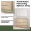 48'' Single Bathroom Vanity Base Only, Base Cabinet without Top in Dune Oak