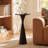 Raffaella 22" H x 9.5" W Round Metal Pedestal Side Table-1047163652