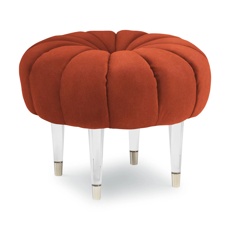 Oops A Daisy Upholstered Ottoman, Margaret Tangelo