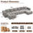Modular Sofa Set With Ottoman, Compressed No-Frame Boneless Sectional-134961844-134429459