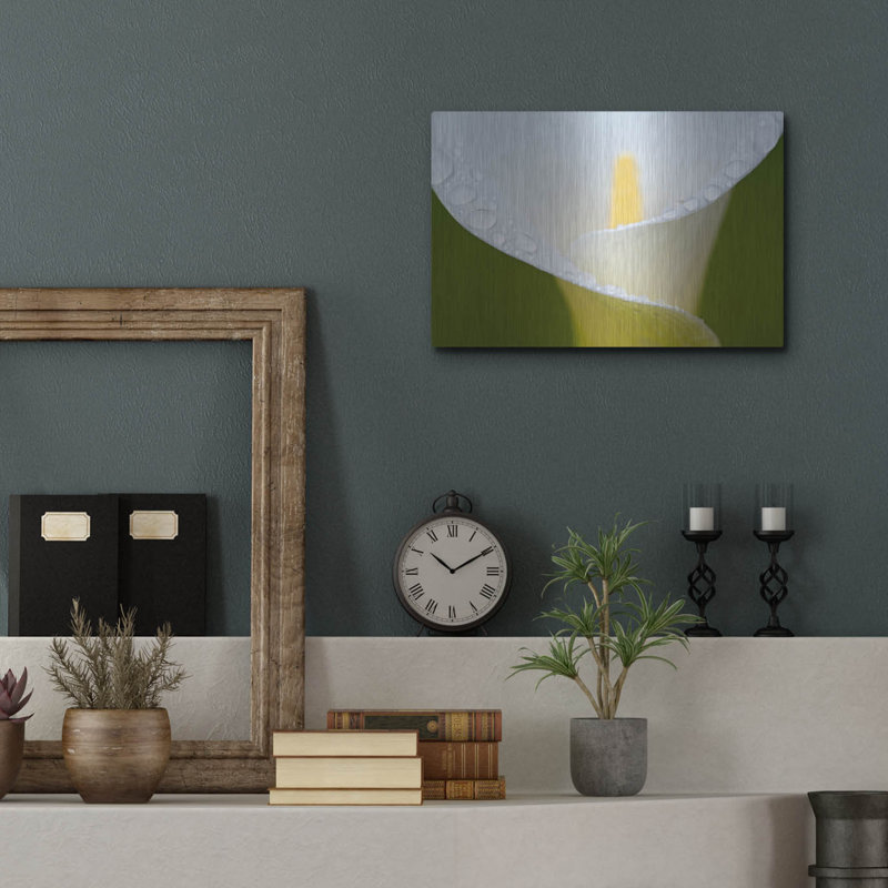 «White Flower II» par Dennis Frates, H 12 po x l 16 po