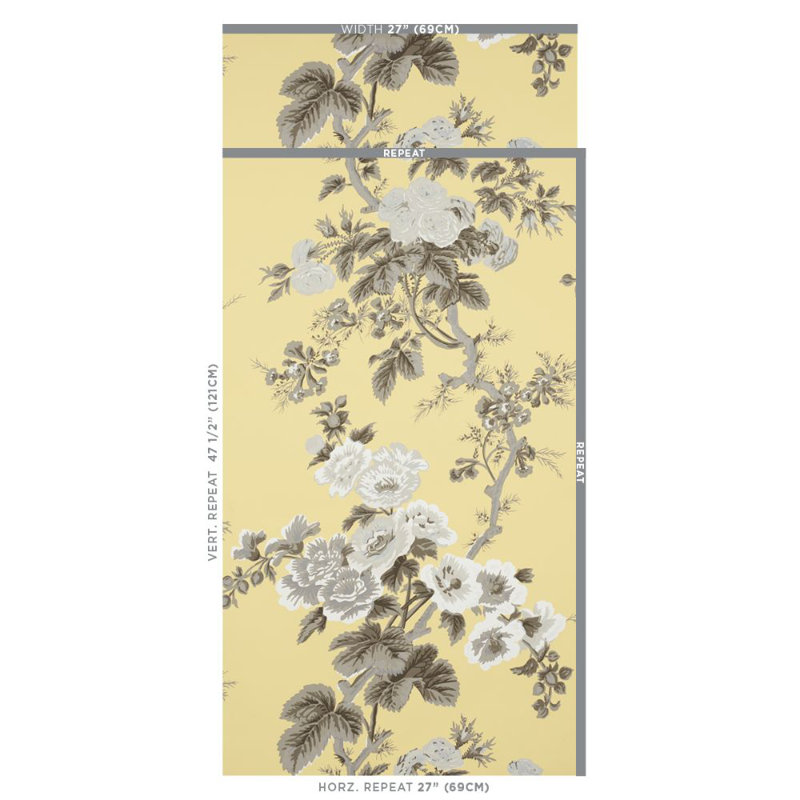 Pyne Hollyhock Wallpaper, Tobacco
