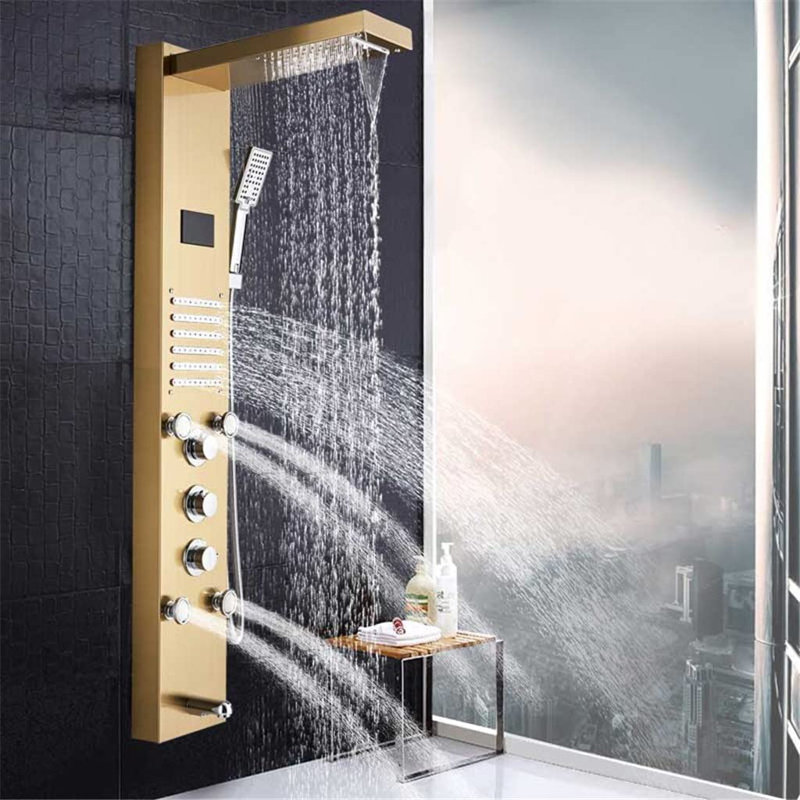 Senlesen 43.7'' Shower Panel with Fixed Shower Head | Wayfair