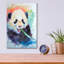 «Panda Party» par Robert Campbell, art mural en verre acrylique, 16 po x 24 po-228518997