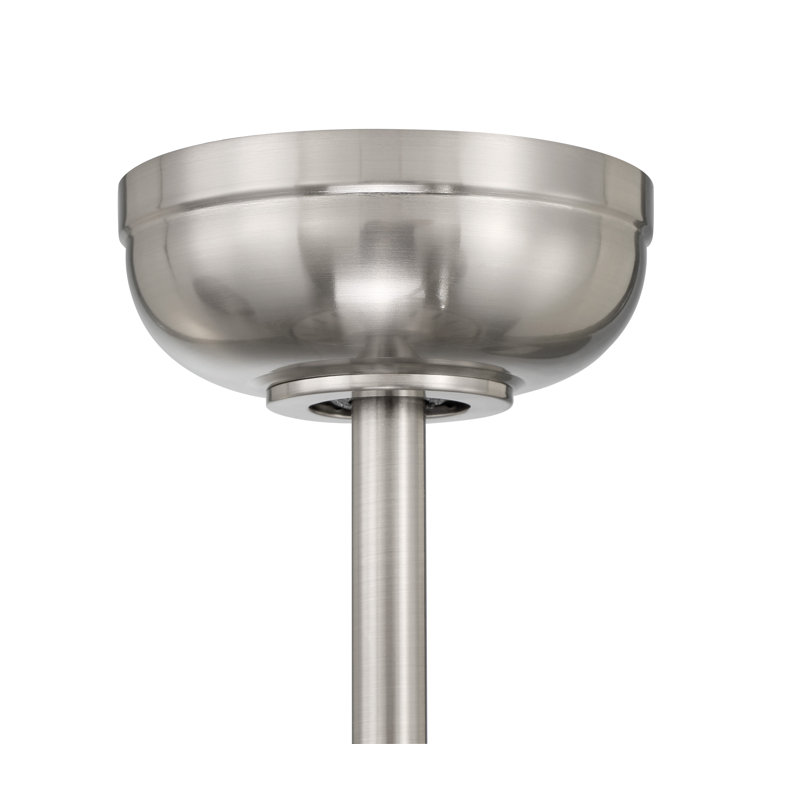 Amdi 64'' Ceiling Fan with LED Lights, Brushed Polished Nickel/Black