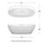 Juno 71'' x 32'' Soaking Acrylic Bathtub-52450714