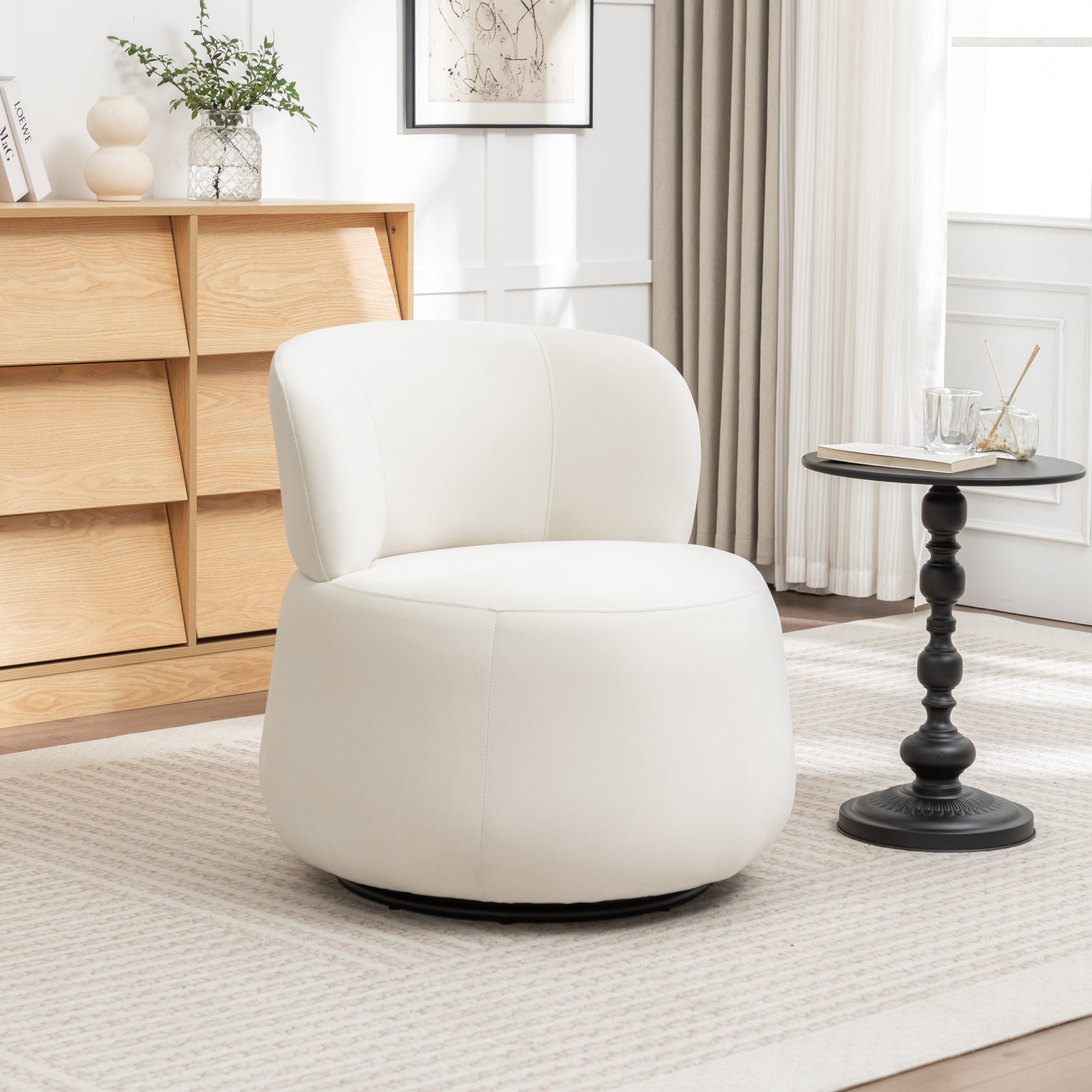 Ebern Designs Armless Swivel Chair - Wayfair Canada