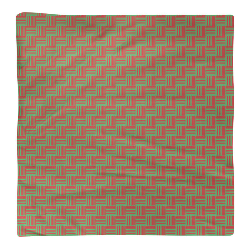 Serviette basketweave fête hol, 10 po x 10 po, Brun pâle, Coton