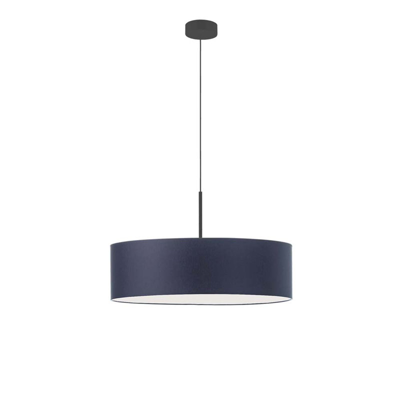 Aubrionna 4 - Light Drum Pendant, Black, Navy Blue