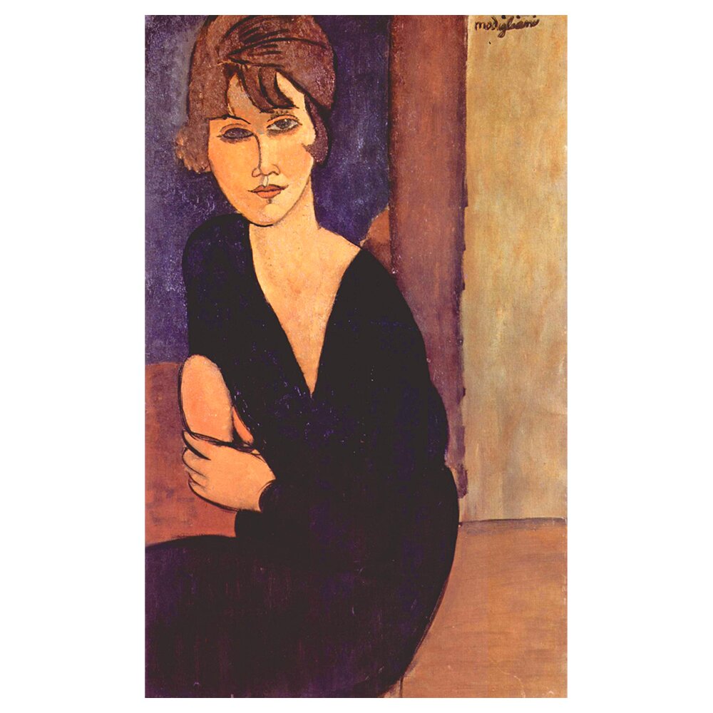 Leinwandbild Porträt von Madame Reynouard von Amedeo Modigliani