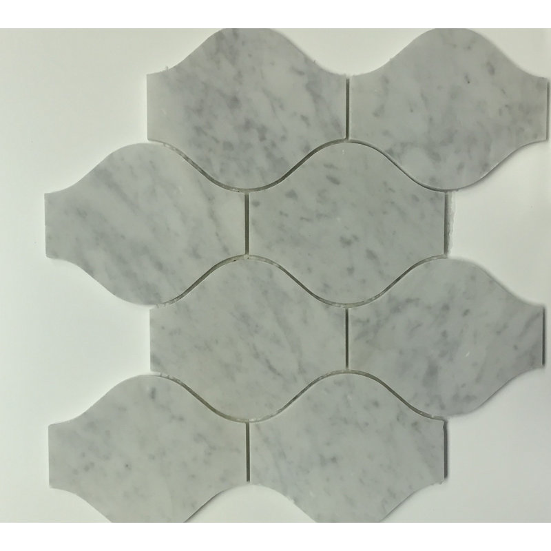 Bianco Carrara 11" x 13" Marble Novelty Mosaic Wall & Floor Tile