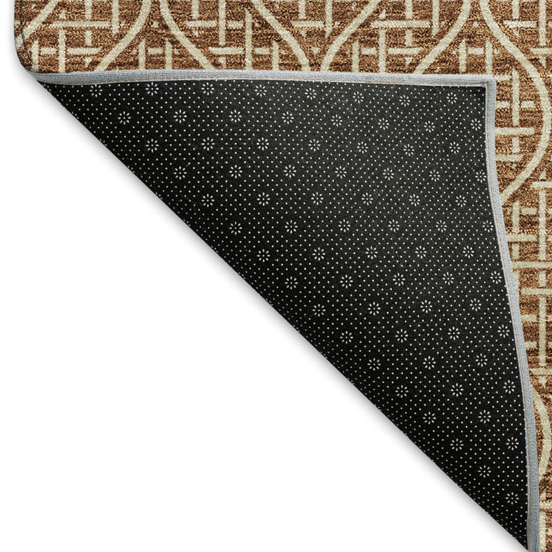 Tapis paprika de qualité supérieure lavable à la machine Prisco, Rectangle 9 pi x 12 pi