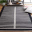 Tapis rayé beige / noir Del Norte Kilim 806-931444111