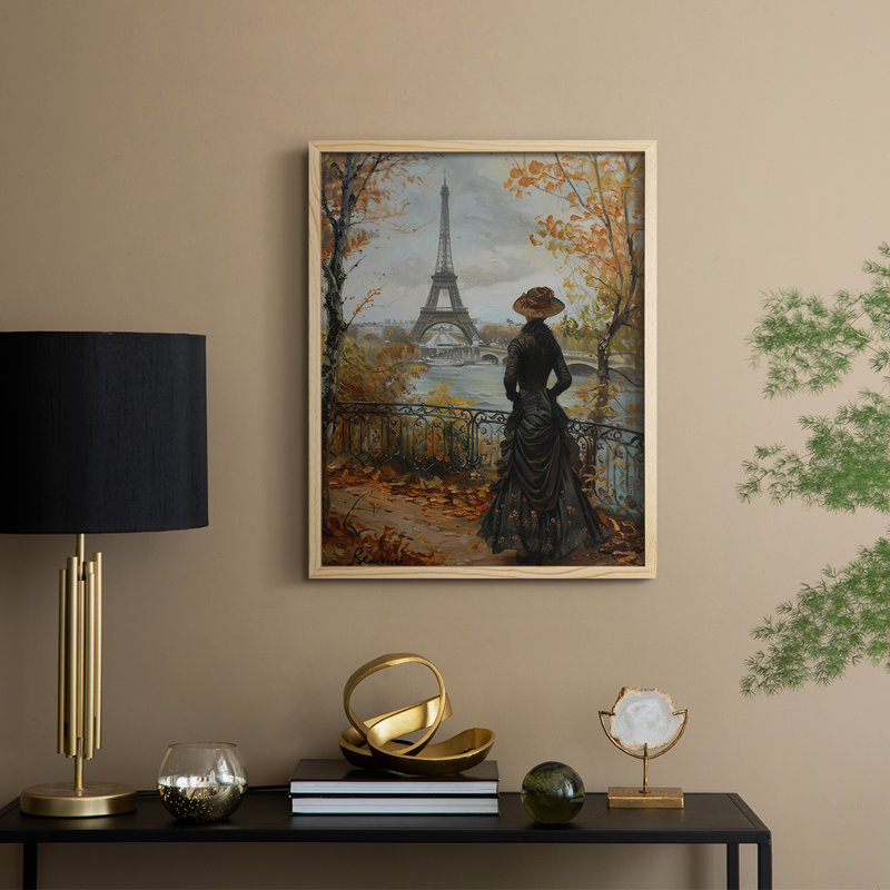 WOMEN Series DCV, reproduction encadrée - bois massif, Naturel, H 11 po x l 9 po