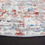 Tapis abstrait ivoire / rouille-2004656393