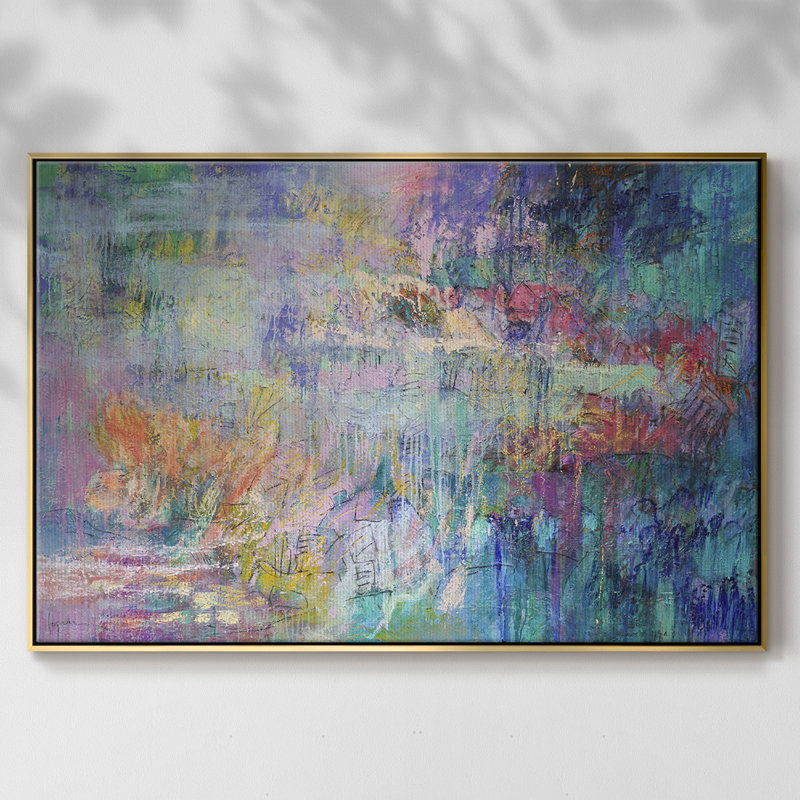 Vespers, reproduction d'art sur toile, H 27 po x l 41 po x P 2 po, Or
