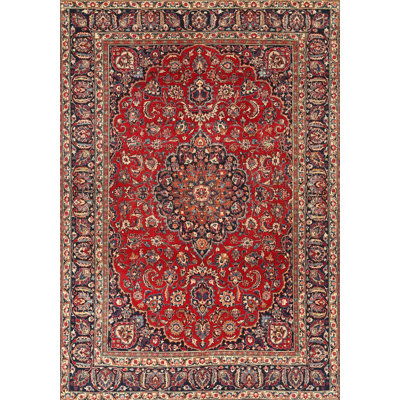 Tapis traditionnel rouge / brun