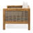 Set Of 2, Outdoor Acacia Wood Club Chair With Wicker Accents-1194289734