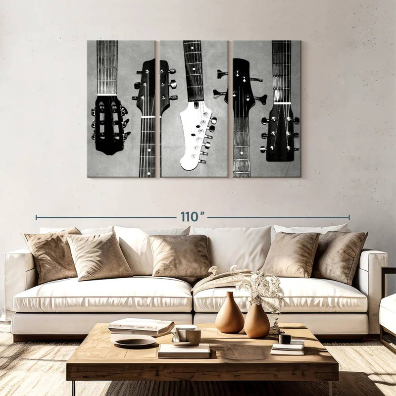 Abarca Guitar Head I, 48" H x 74" W