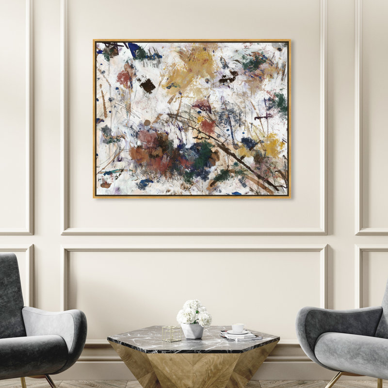 Elegant Bold Paint Splatters Print by Oliver Gal, 36" H x 45" W, Wrapped Canvas