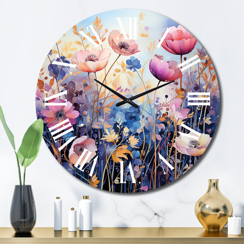 Horloge murale en métal, Grand