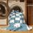 Machine Washable Checkered Beige Area Rug-781609776