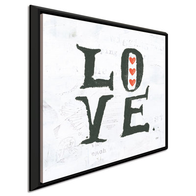 Art textuel sur toile «Love»