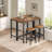 35"Narrow Bar Table,Pub Table for Dining Room, Counter Bar Tables with Sturdy Metal Frame-1732864581