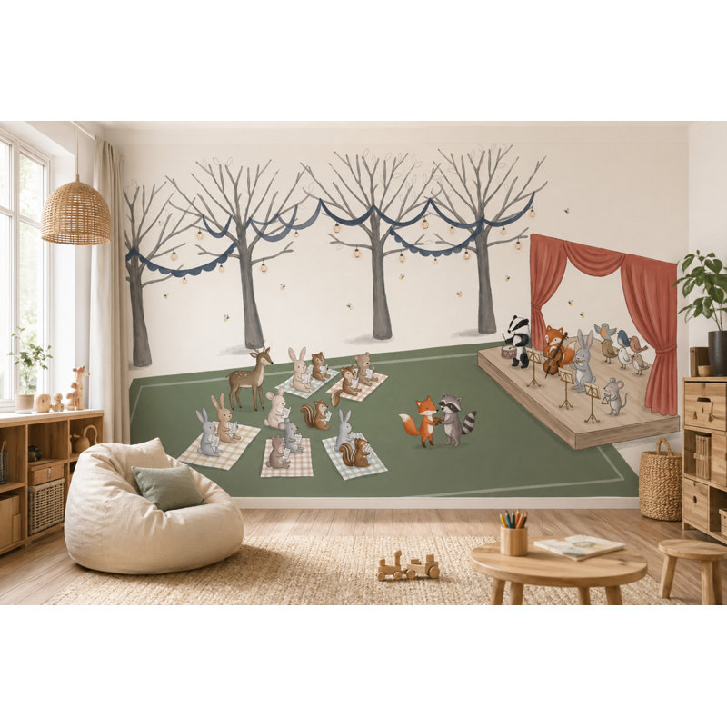 Décoration murale Mute, Non tissé, 140 po x 108 po
