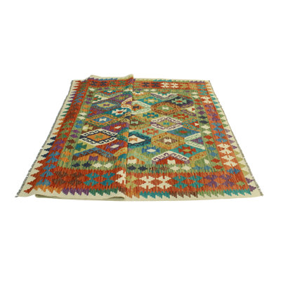 Flatweave Nuro Green Rug