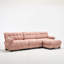 Canapé modulaire modulaire, canapé Cloud, canapé en L avec repose-pieds mobile, sièges profonds modernes pour le salon, canapé 3 places surdimensionné, canapés confortables en flanelle pour chambre à coucher, 5 coussins-1037213404